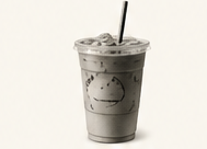 Iced takeaway drink