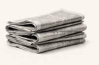 Stack of newspapers